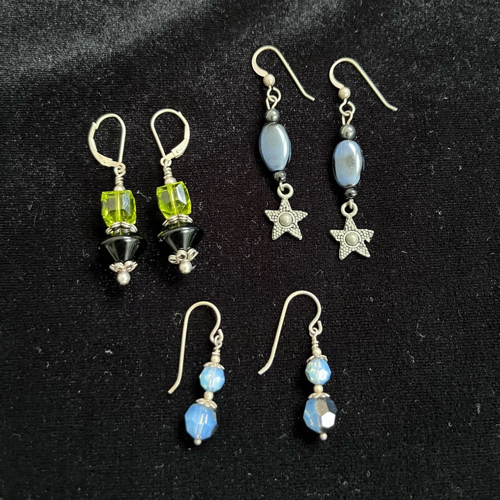 EUC 3 Pairs of Earrings for Pierced Ears